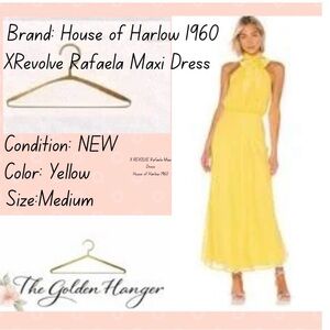House of Harlow 1960 Sunlit Yellow Maxi Dress